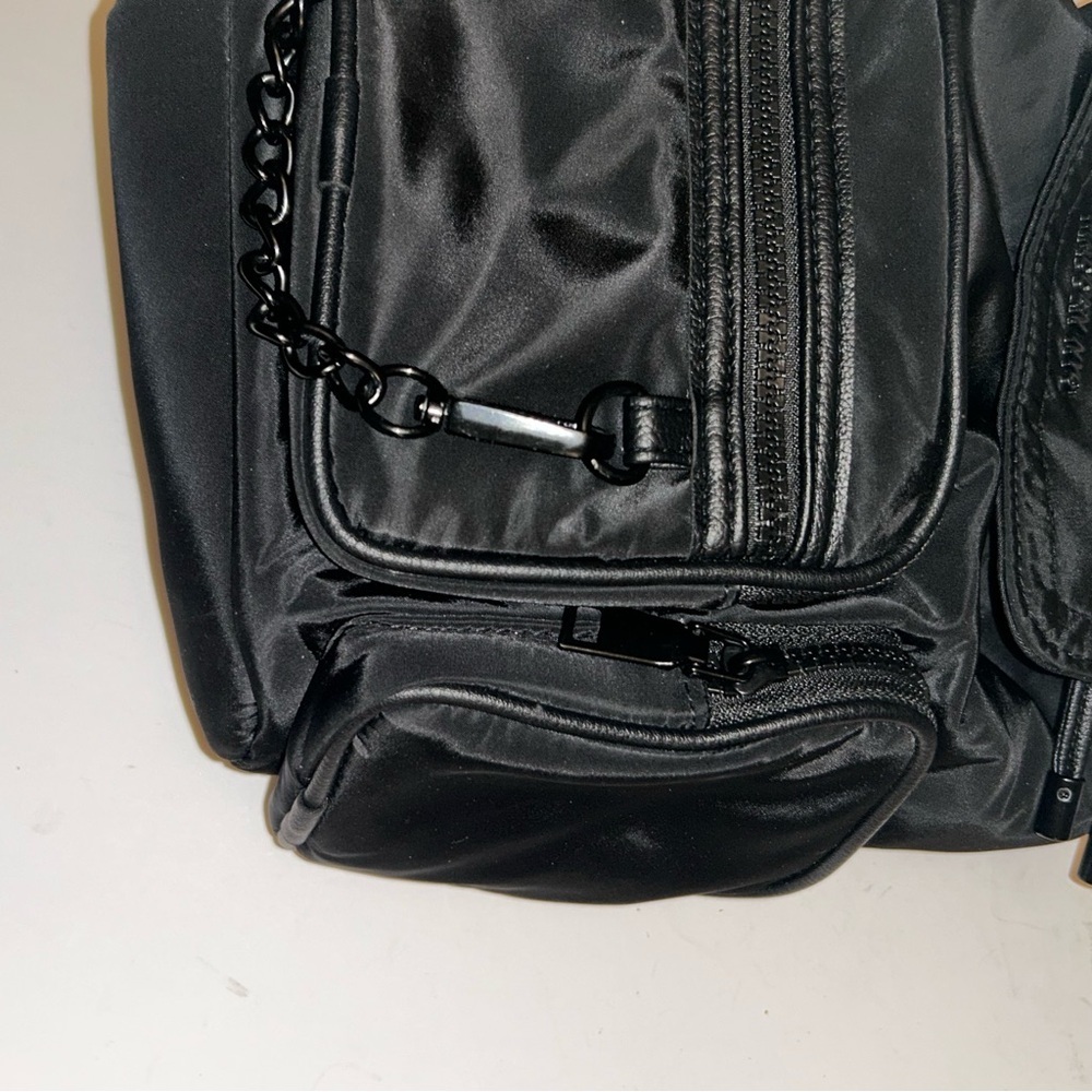 Madden NYC Black Women's Backpack with Chain Detail - Picture 7 of 14
